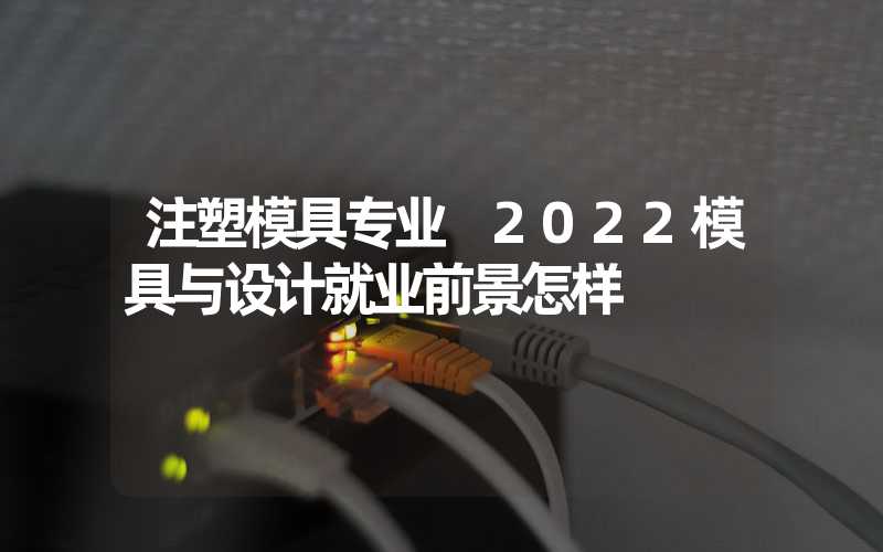 注塑模具专业 2022模具与设计就业前景怎样